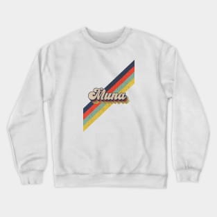 retro vintage color Muna Crewneck Sweatshirt